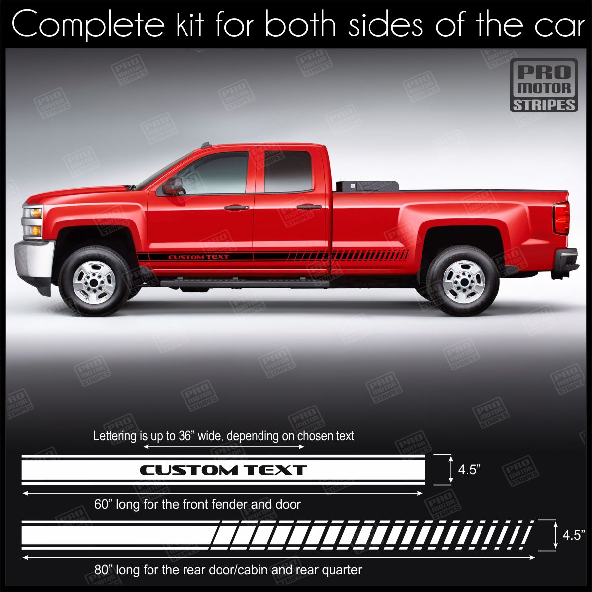 Universal Rocker Panel Stripes For Truck or SUV Style 5