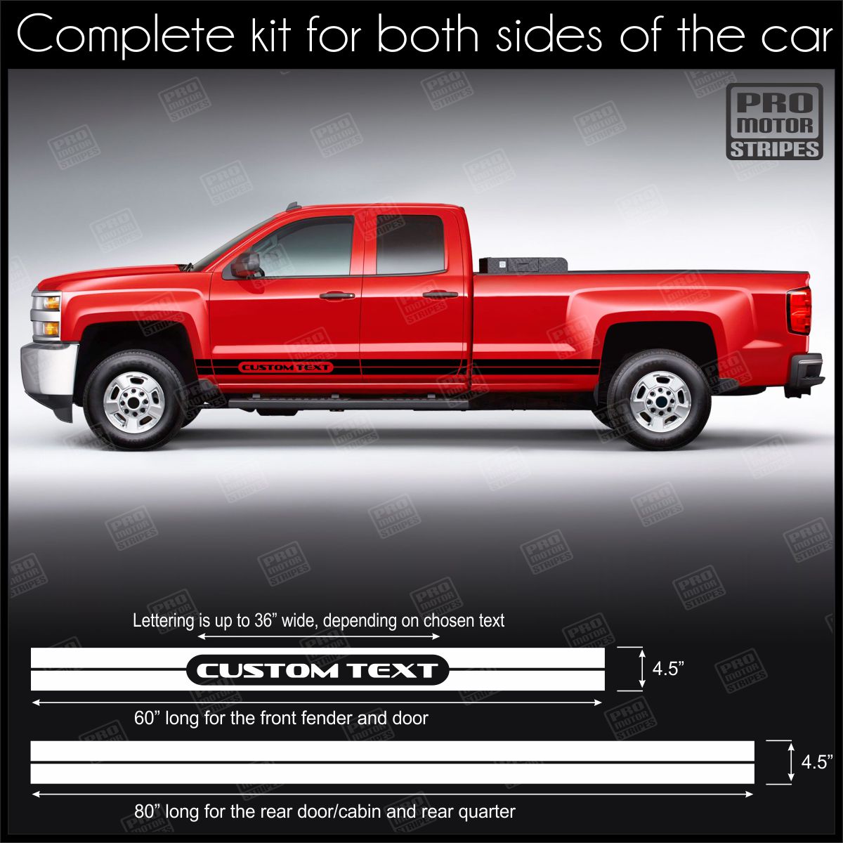 Universal Rocker Panel Stripes For Truck or SUV Style 6