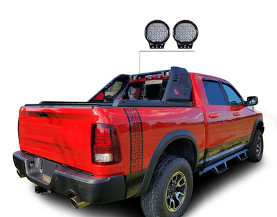 Vigor Roll Bar Kit Modular W/ Set of 9" Black Round LED Light | Black Horse Off Road - Image 7