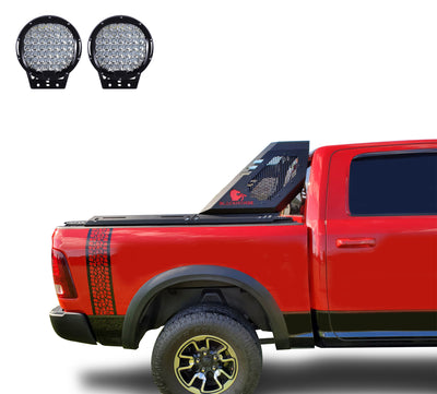Vigor Roll Bar Kit Modular W/ Set of 9" Black Round LED Light | Black Horse Off Road - Image 9
