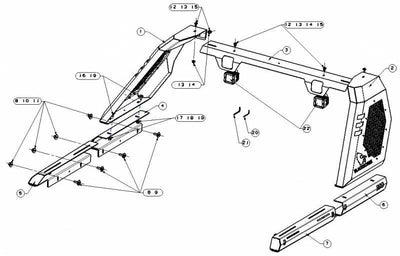 2005-2021 Nissan Frontier Vigor Roll Bar Modular | Black Horse Off Road - Image 4