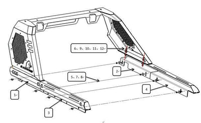 2005-2021 Nissan Frontier Vigor Roll Bar Modular | Black Horse Off Road - Image 6
