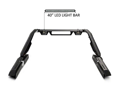 2019-2026 Ford Ranger Vigor Roll Bar Kit Modular W/40" LED Light Bar | Black Horse Off Road - Image 8