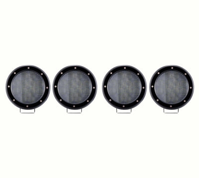 2019-2026 Ford Ranger Vigor Roll Bar Kit Modular 2 sets of 5.3" Dia.  Black LED Flood Lights w/ Harness and Switch | Black Horse Off Road - Image 3