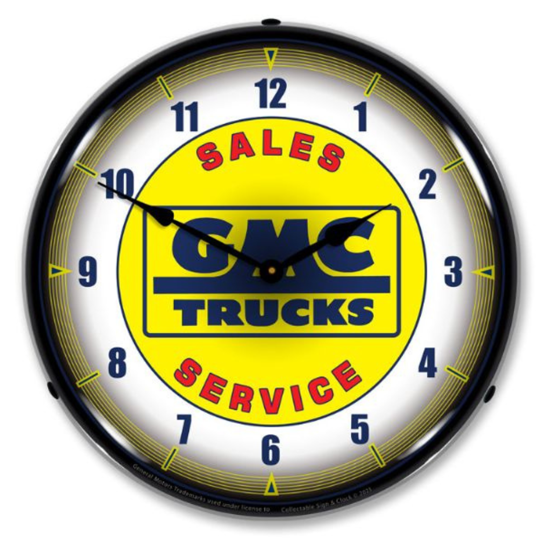 vintage-gmc-trucks-sales-service-lighted-wall-clock