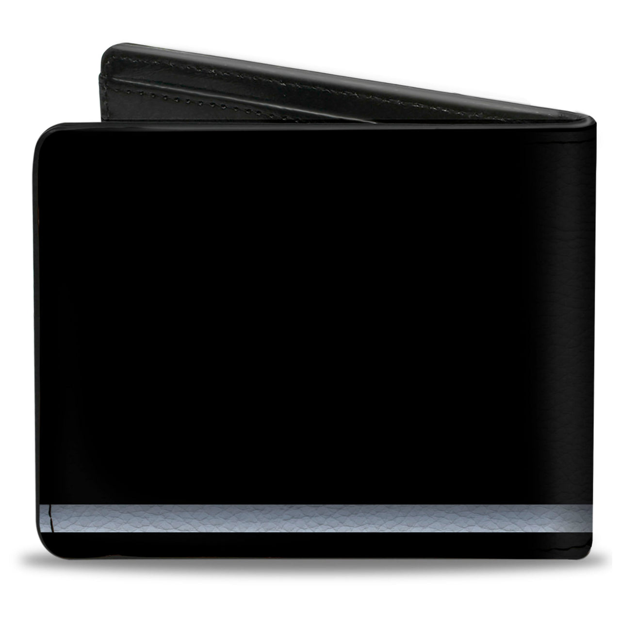 Bi-Fold Wallet - 1955-57 CHEVROLET V Emblem Stripe Black Silver
