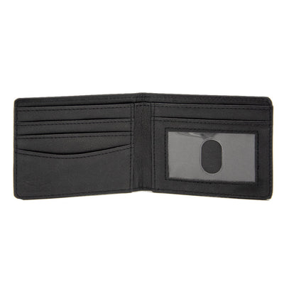 Bi-Fold Wallet - 1955-57 CHEVROLET V Emblem Stripe Black Silver