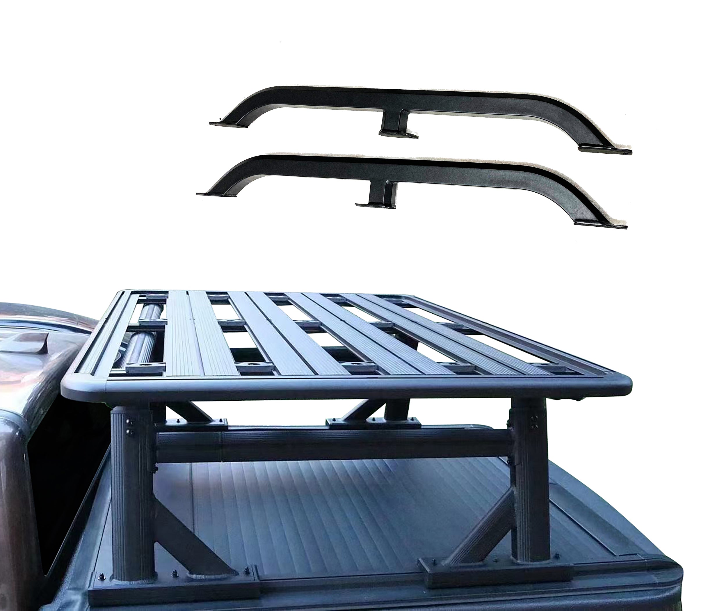 2005-2026 Select Makes Spike Adjustable Bed Rack And Cargo Platform Sy ...