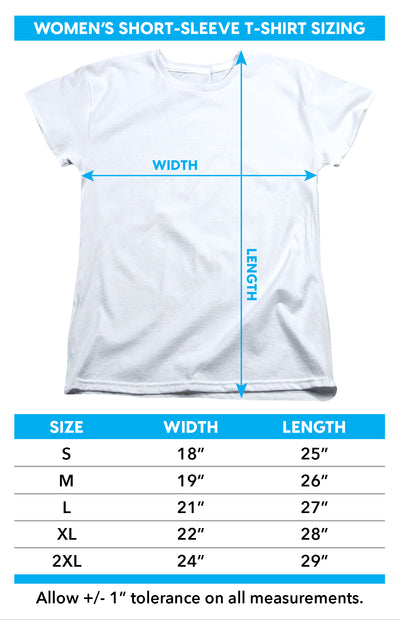 Women's t-shirt size chart