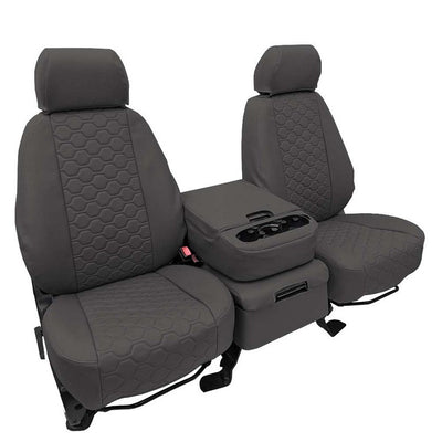 Custom Fit Truck Seat Covers for Ford, Chevy, Ram & Toyota – Faux Leather Honeycomb Quilted | Made in USA