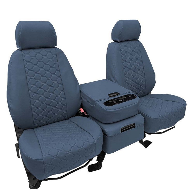 Custom Fit Truck Seat Covers for Ford, Chevy, Ram & Toyota – Faux Leather Honeycomb Quilted | Made in USA