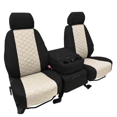 Custom Fit Truck Seat Covers for Ford, Chevy, Ram & Toyota – Faux Leather Honeycomb Quilted | Made in USA