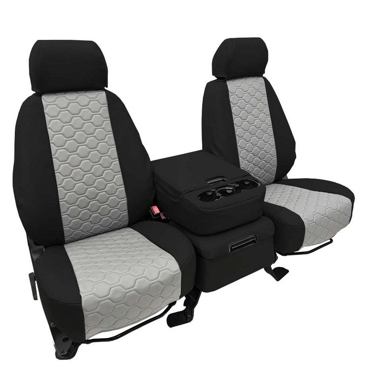 Custom Fit Truck Seat Covers for Ford, Chevy, Ram & Toyota – Faux Leather Honeycomb Quilted | Made in USA