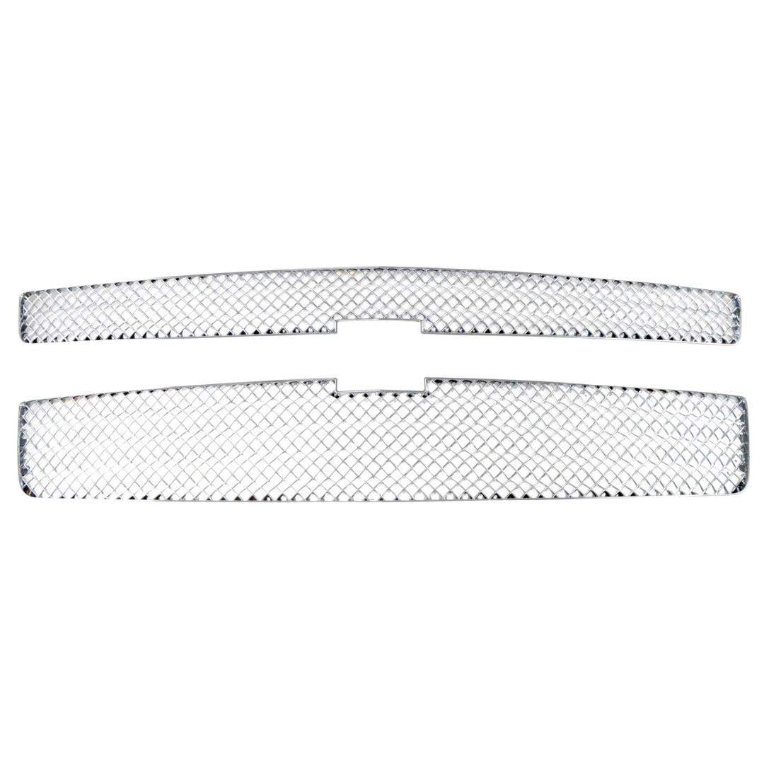 2015-20 Chevrolet Tahoe/Suburban Does not fit LTZ 2 PCS Mesh Chrome Tape-on Patented Grille Overlay