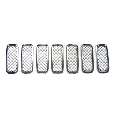 2015-2019 Jeep Renegade Sport/Limited/Latitude 7 PCS Chrome Tape-on Patented Grille Overlay