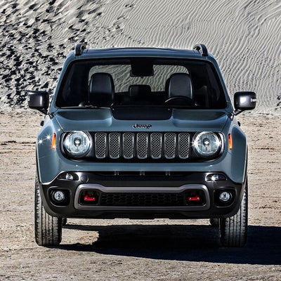 2015-2019 Jeep Renegade Sport/Limited/Latitude 7 PCS Chrome Tape-on Patented Grille Overlay