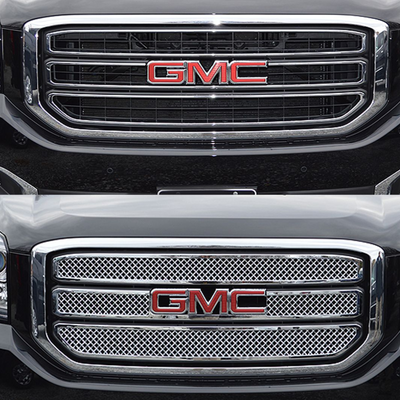 2015-2020 GMC Yukon SLE/SLT 3 PCS Chrome Tape-on Patented Grille Overlay