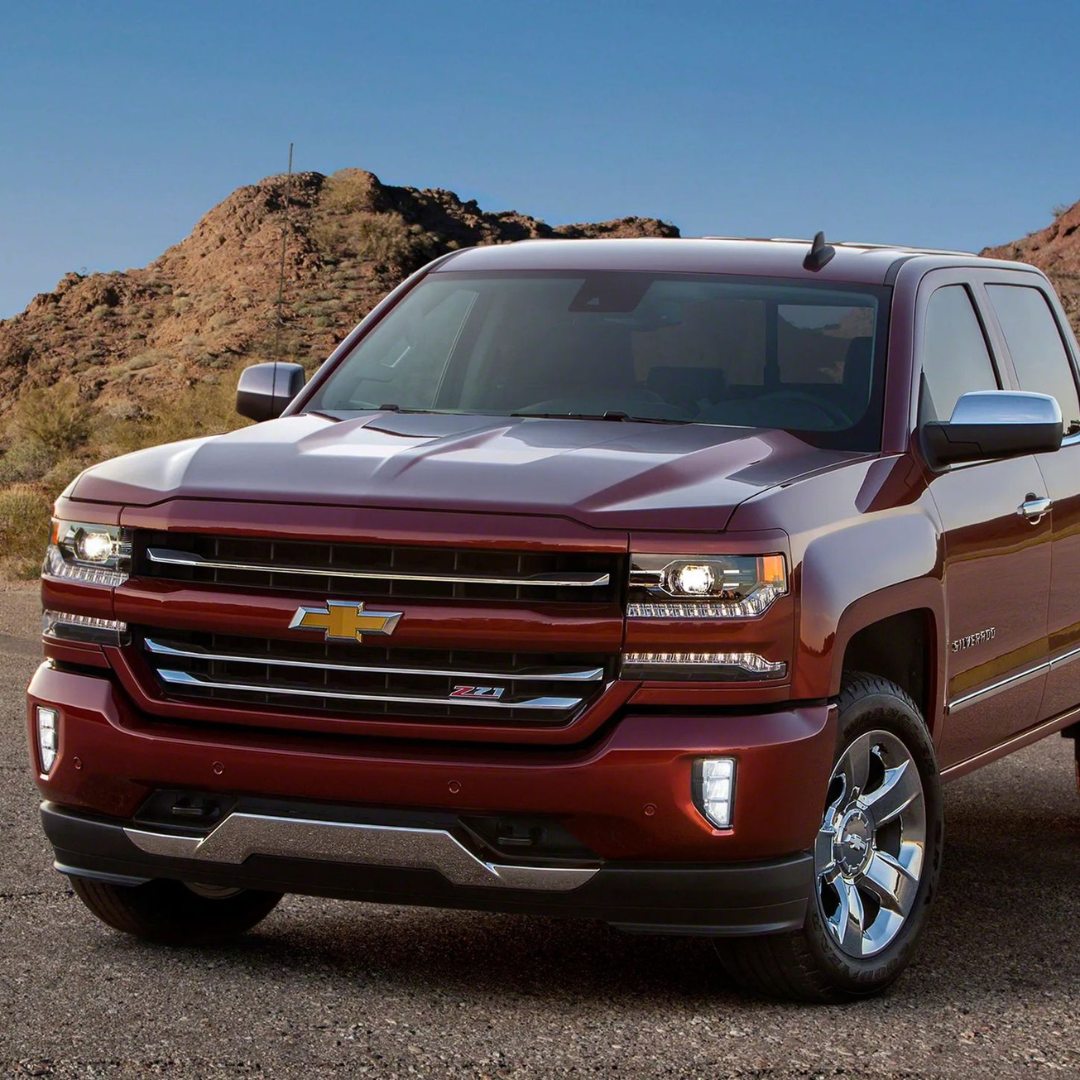 2016-2018 Chevrolet Silverado 1500 Z71/High Country 3 PCS Chrome Tape-on Patented Grille Overlay