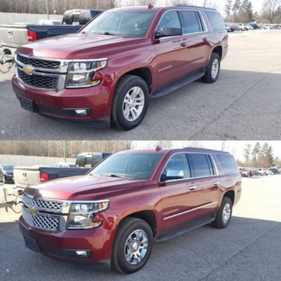 2015-2020 Chevrolet Tahoe/Suburban 2 PCS Diamond Mesh Chrome Tape-on Patented Grille Overlay