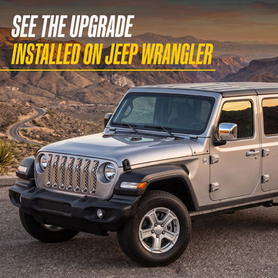 Trim Illusion ABS522 chrome grille overlay for 2018-2023 Jeep Wrangler - image 10