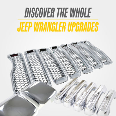 Trim Illusion ABS522 chrome grille overlay for 2018-2023 Jeep Wrangler - image 5