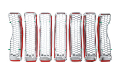 Trim Illusion ABS522 chrome grille overlay for 2018-2023 Jeep Wrangler - image 4
