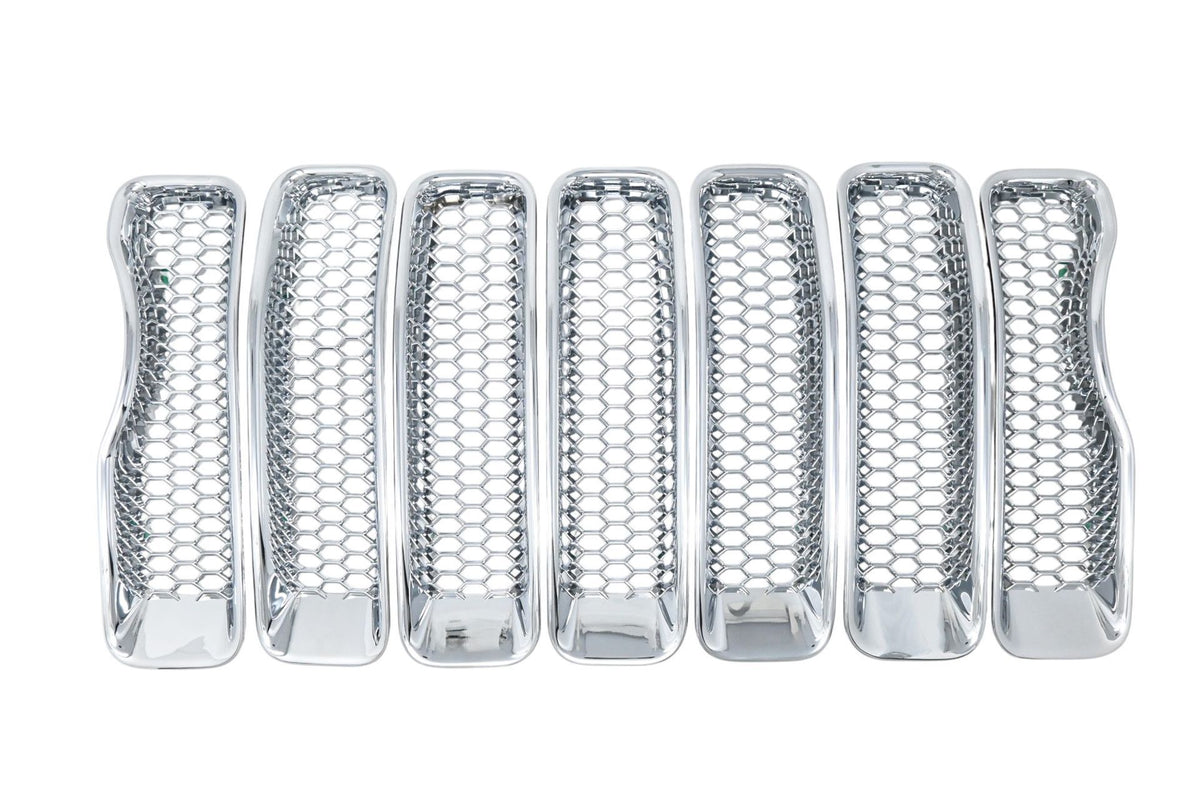 Trim Illusion ABS522 chrome grille overlay for 2018-2023 Jeep Wrangler - image 1