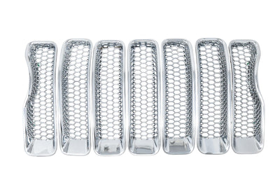 Trim Illusion ABS522 chrome grille overlay for 2018-2023 Jeep Wrangler - image 1