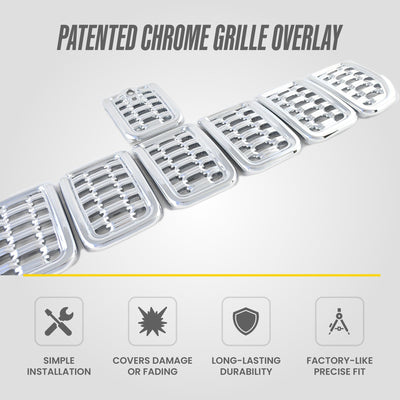 Trim Illusion ABS534 chrome grille overlay for 2021-2025 Jeep Grand Cherokee L and Grand Cherokee - image 10