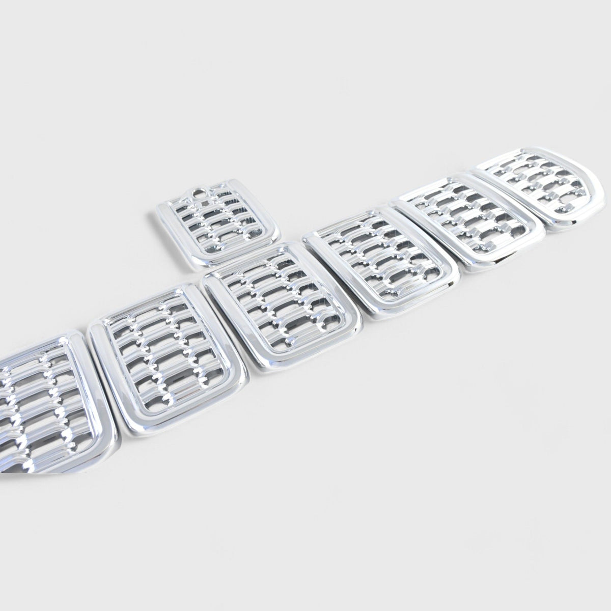 Trim Illusion ABS534 chrome grille overlay for 2021-2025 Jeep Grand Cherokee L and Grand Cherokee - image 2
