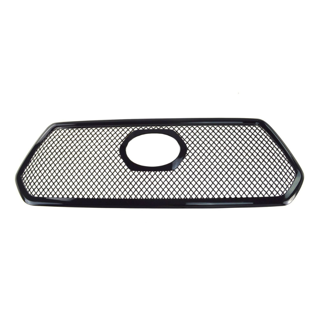 2016-2019 Toyota Tacoma SR/SR5 1 PC Mesh Gloss Black Tape-on Patented Grille Overlay
