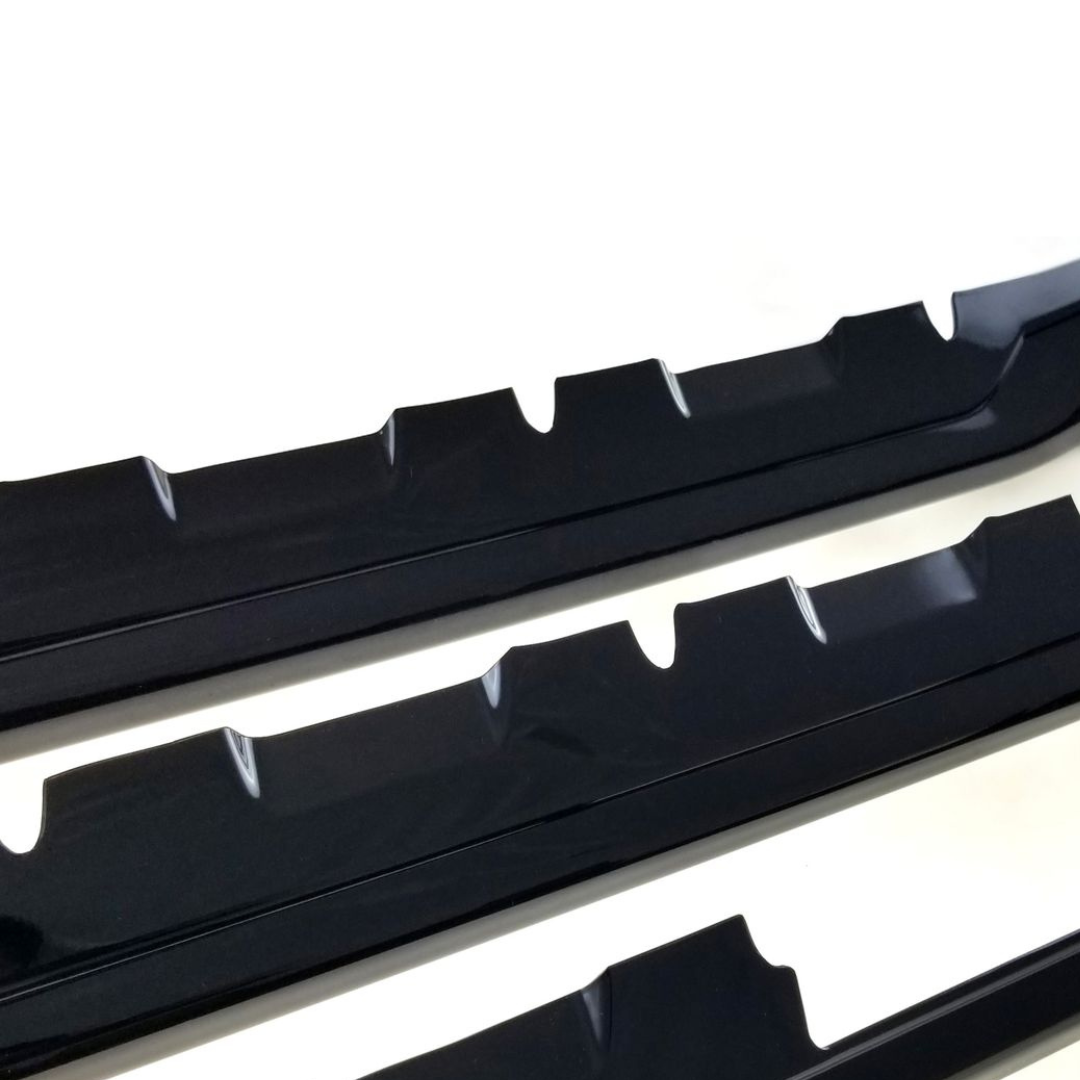 2016-2018 Chevrolet Silverado 1500 LTZ 3 PCS Gloss Black Tape-on Patented Grille Overlay