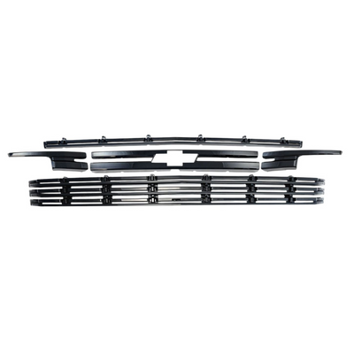 2021-2024 Chevrolet Suburban/Tahoe LT/Premier 5 PCS Gloss Black Snap-on W/Tape Patented Grille Overlay