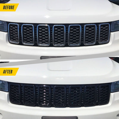 Trim Illusion ABS6527BLK gloss black grille overlay for 2017-2022 Jeep Grand Cherokee and Grand Cherokee WK - image 12