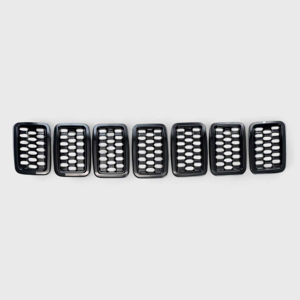 Trim Illusion ABS6527BLK gloss black grille overlay for 2017-2022 Jeep Grand Cherokee and Grand Cherokee WK - image 1