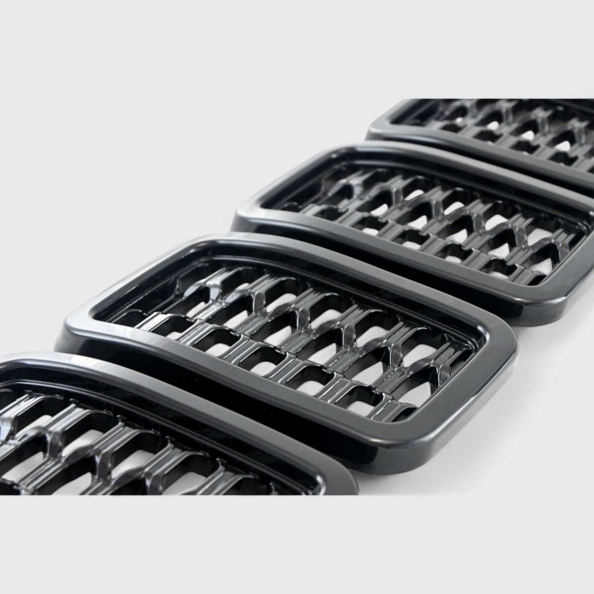 Trim Illusion ABS6527BLK gloss black grille overlay for 2017-2022 Jeep Grand Cherokee and Grand Cherokee WK - image 3