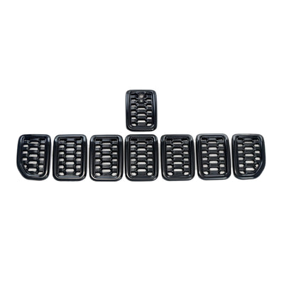 Trim Illusion ABS6534BLK gloss black grille overlay for 2021-2026 Jeep Grand Cherokee L and Grand Cherokee - image 13
