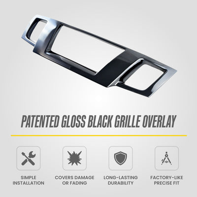 Trim Illusion ABS6580BLK gloss black grille overlay for 2011-2021 Nissan Frontier - image 9