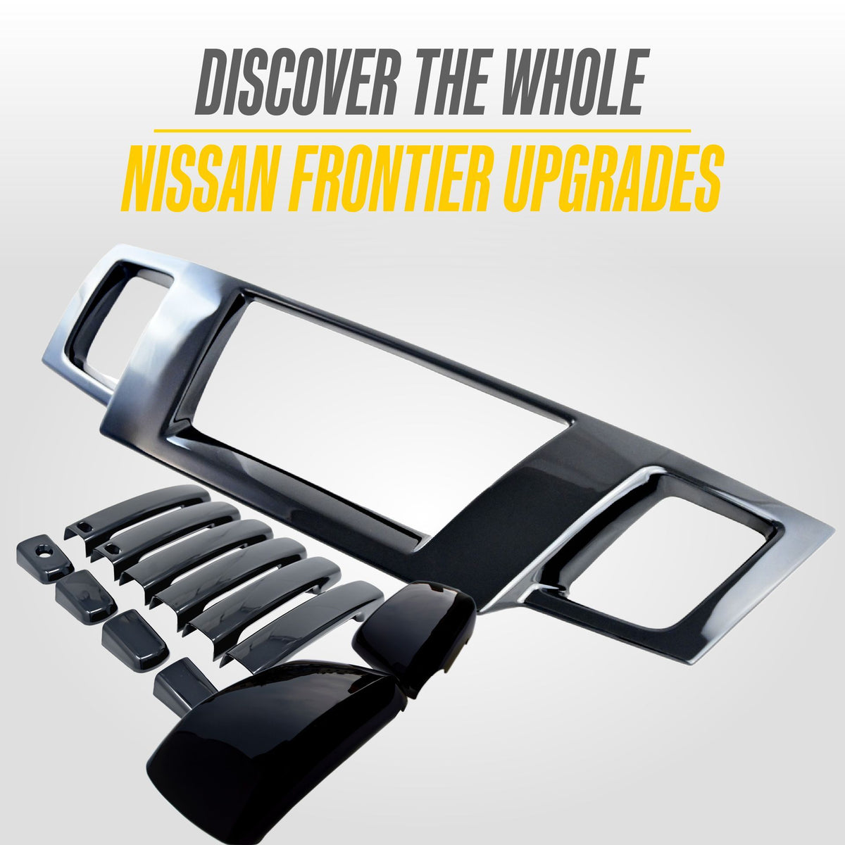 Trim Illusion ABS6580BLK gloss black grille overlay for 2011-2021 Nissan Frontier - image 6