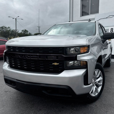 2019-2021 Chevy Silverado 1500 Chrome Delete Grille Overlay