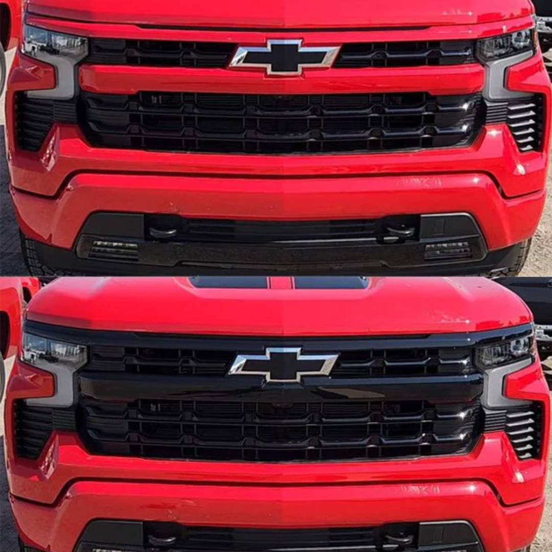 2022-2023 Chevrolet Silverado Chrome Delete Grille Overlay