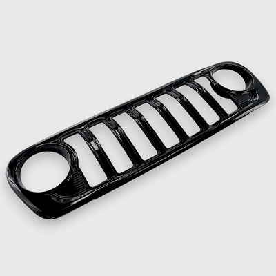 Trim Illusion ABS6807BLK gloss black grille overlay for 2024-2026 Jeep Wrangler and Gladiator - image 2