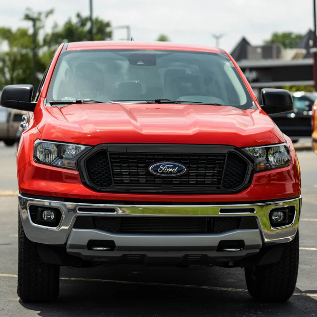 2019-2023 Ford Ranger Chrome Delete Black Grille Overlay