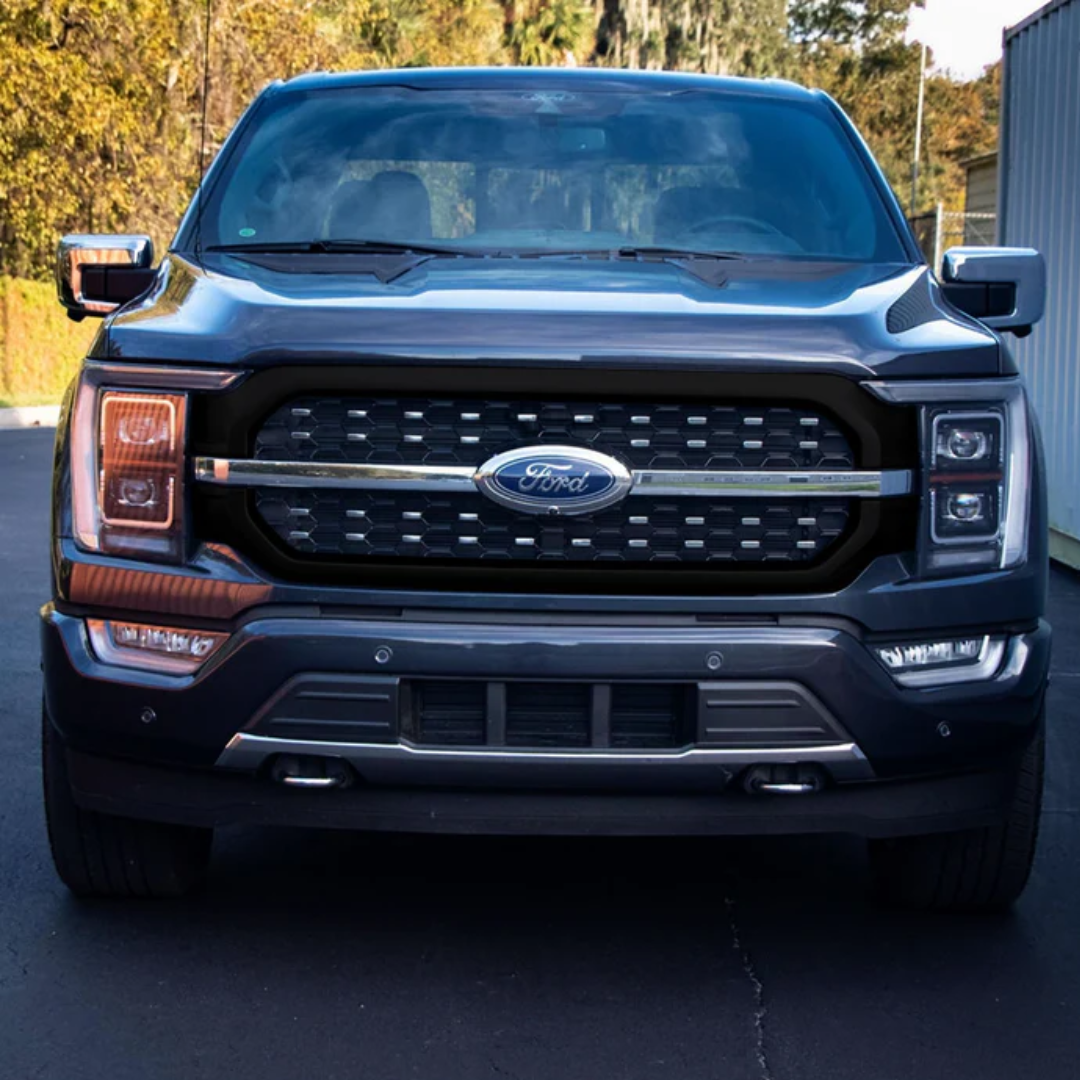 2021-2023 Ford F-150 Chrome Delete Black Grille Overlay