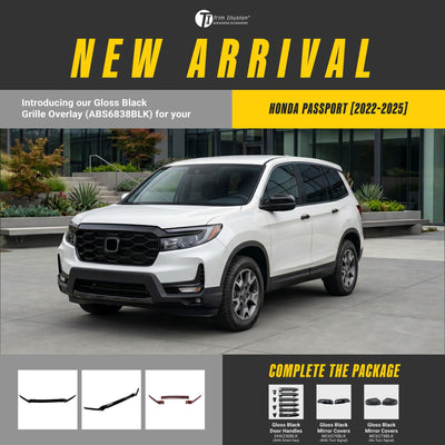 Trim Illusion ABS6838BLK gloss black grille overlay for 2021-2026 Honda Ridgeline and Passport - image 13