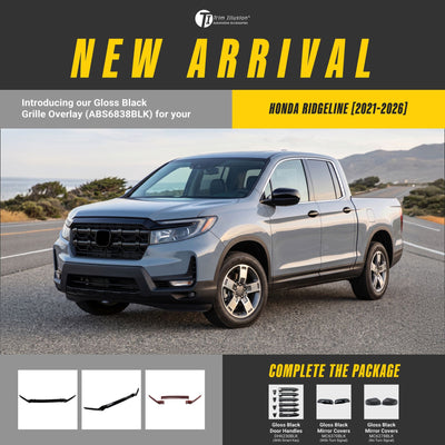 Trim Illusion ABS6838BLK gloss black grille overlay for 2021-2026 Honda Ridgeline and Passport - image 20