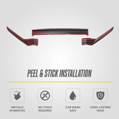 Trim Illusion ABS6838BLK gloss black grille overlay for 2021-2026 Honda Ridgeline and Passport - image 8