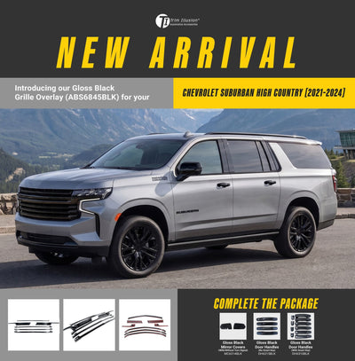 Trim Illusion ABS6845BLK gloss black grille overlay for 2021-2024 Chevrolet Suburban and Tahoe - image 17