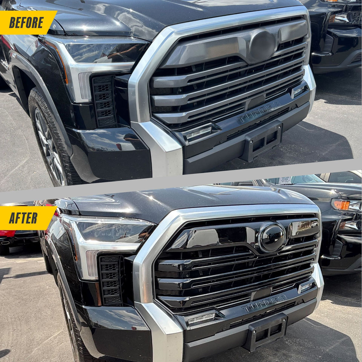Trim Illusion ABS6848BLK gloss black grille overlay for 2023-2026 Toyota Tundra - image 8