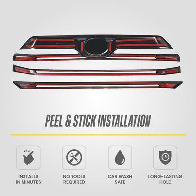 Trim Illusion ABS6848BLK gloss black grille overlay for 2023-2026 Toyota Tundra - image 6
